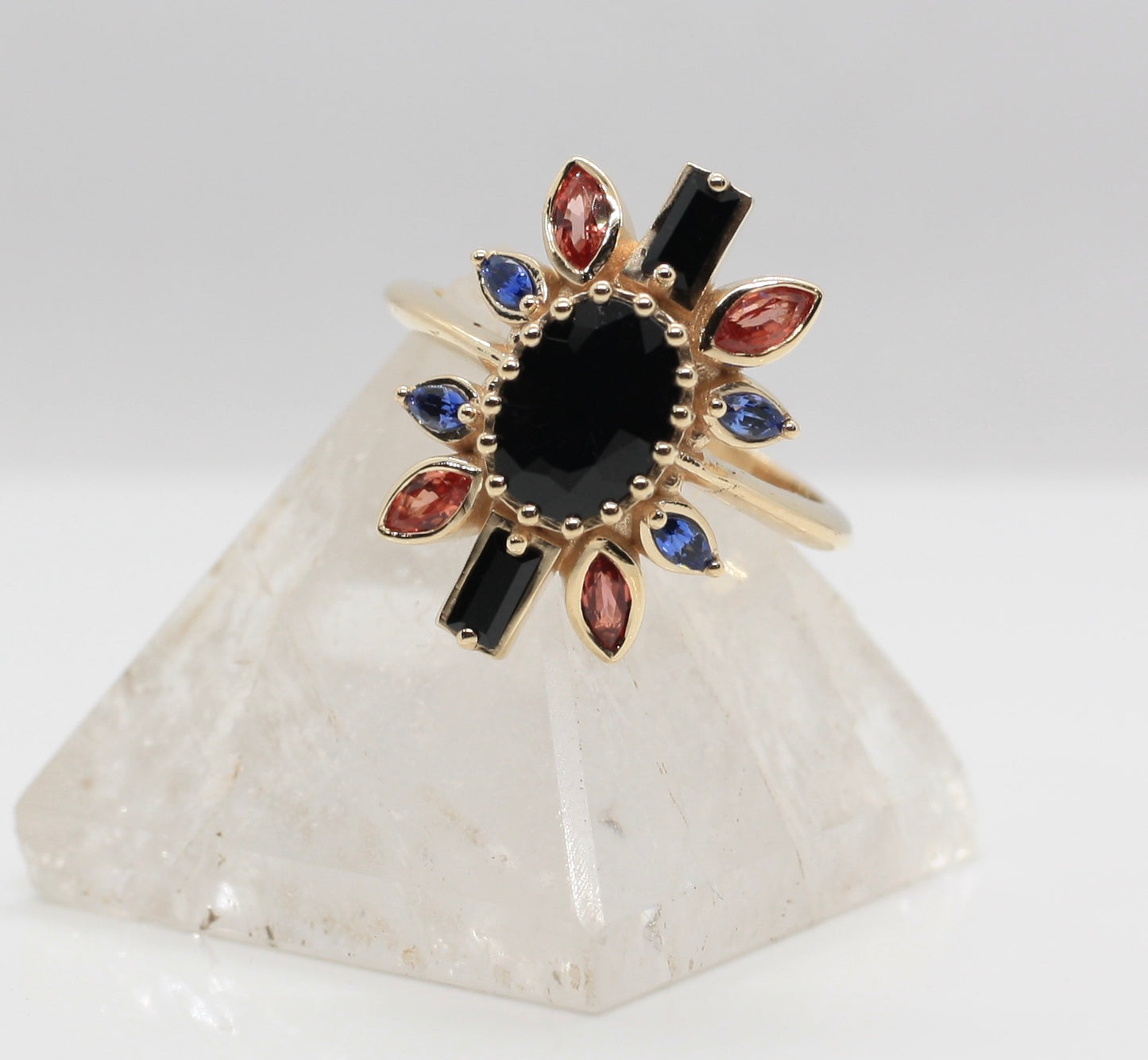 *SALE 15% off* Nox Dark Purple Spinel Ballerina Ring