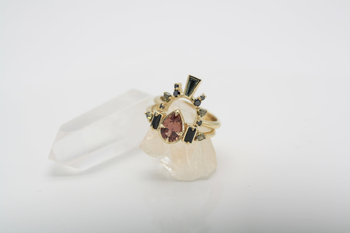Empire Red Sapphire Engagement Ring