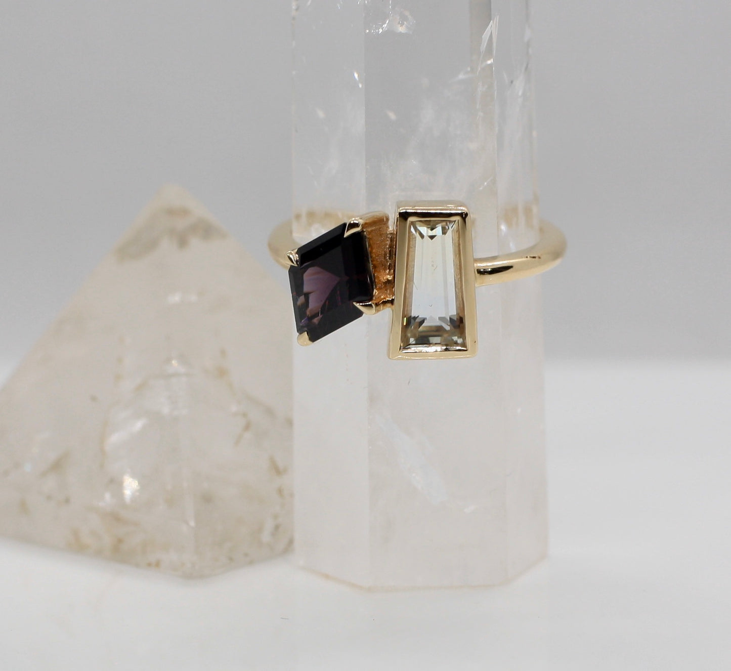 *SALE 15% off* Nox & Lux Toi et Moi Sapphire and Spinel Ring