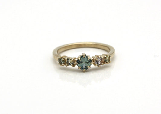 Nika Pastel Sapphire Engagement Ring