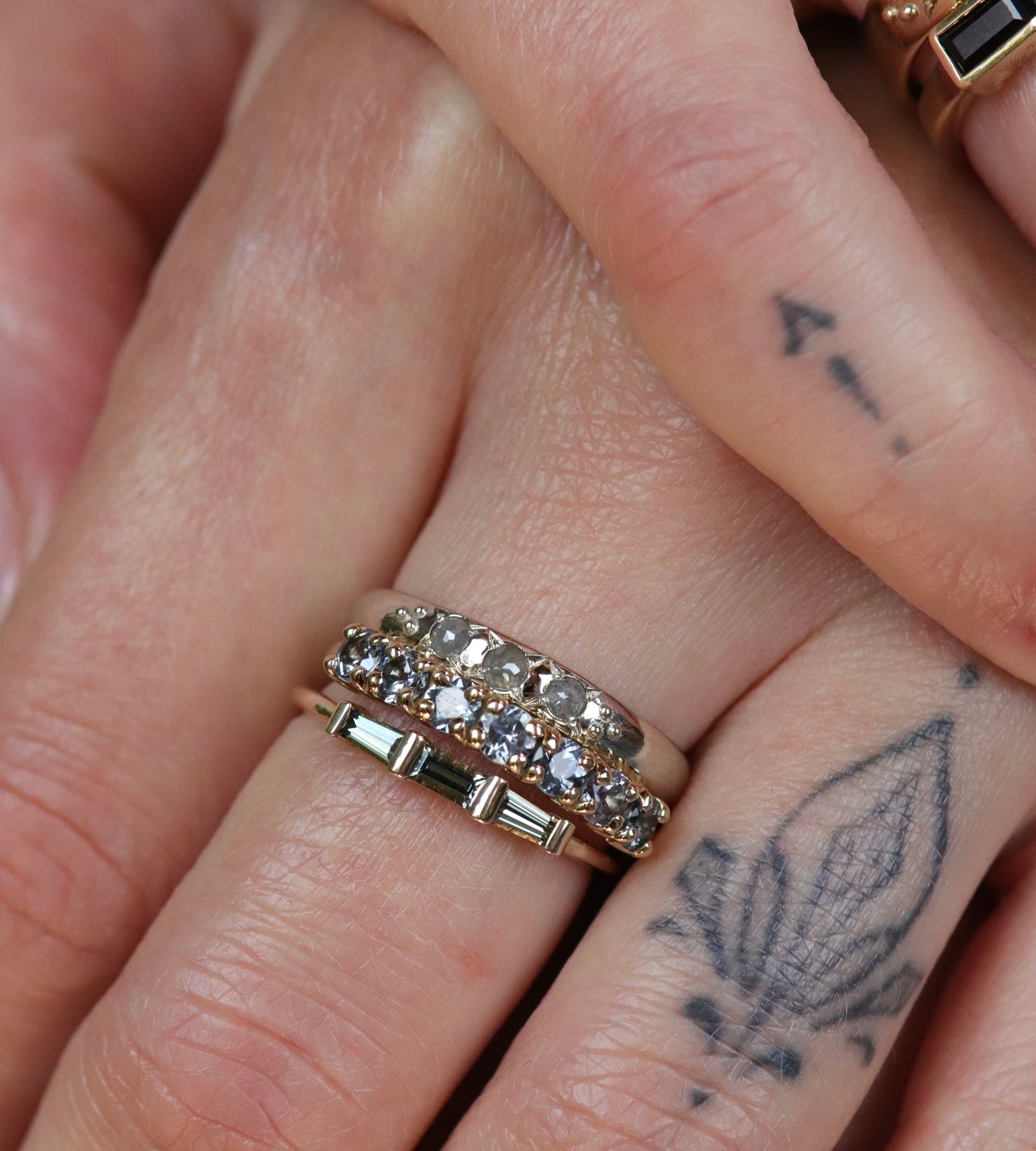 Flora Grey Spinel Band