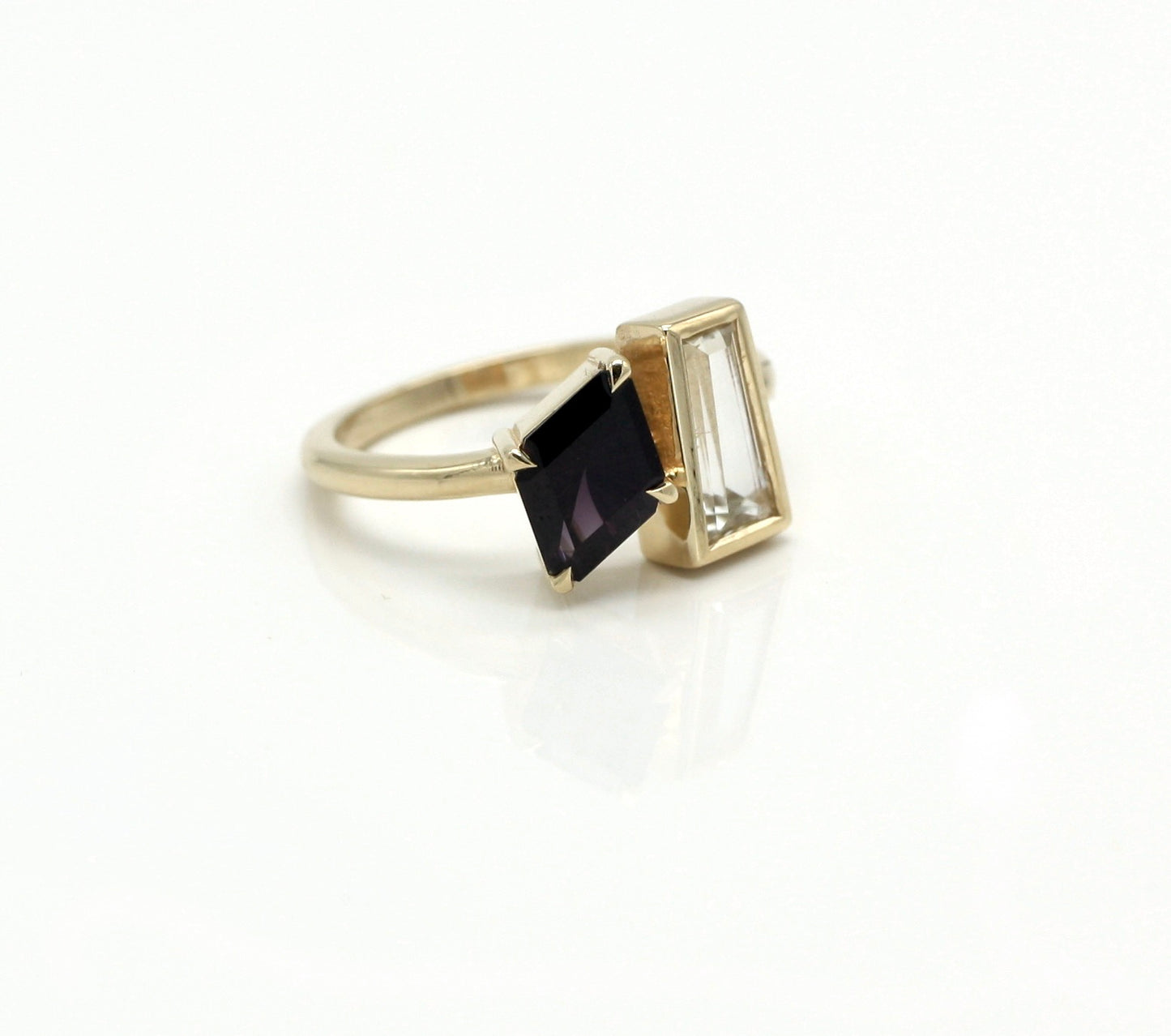 *SALE 15% off* Nox & Lux Toi et Moi Sapphire and Spinel Ring