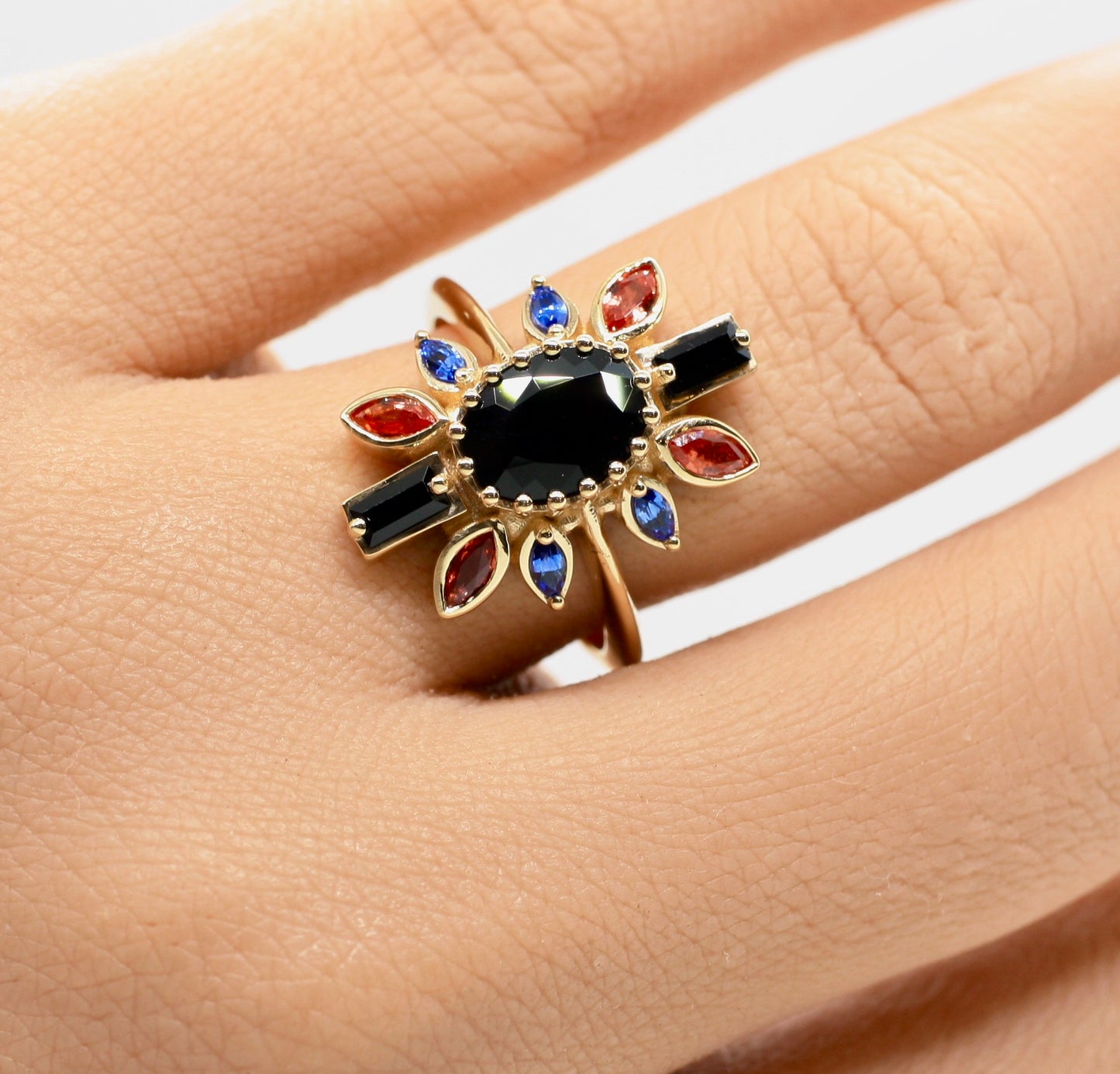 *SALE 15% off* Nox Dark Purple Spinel Ballerina Ring
