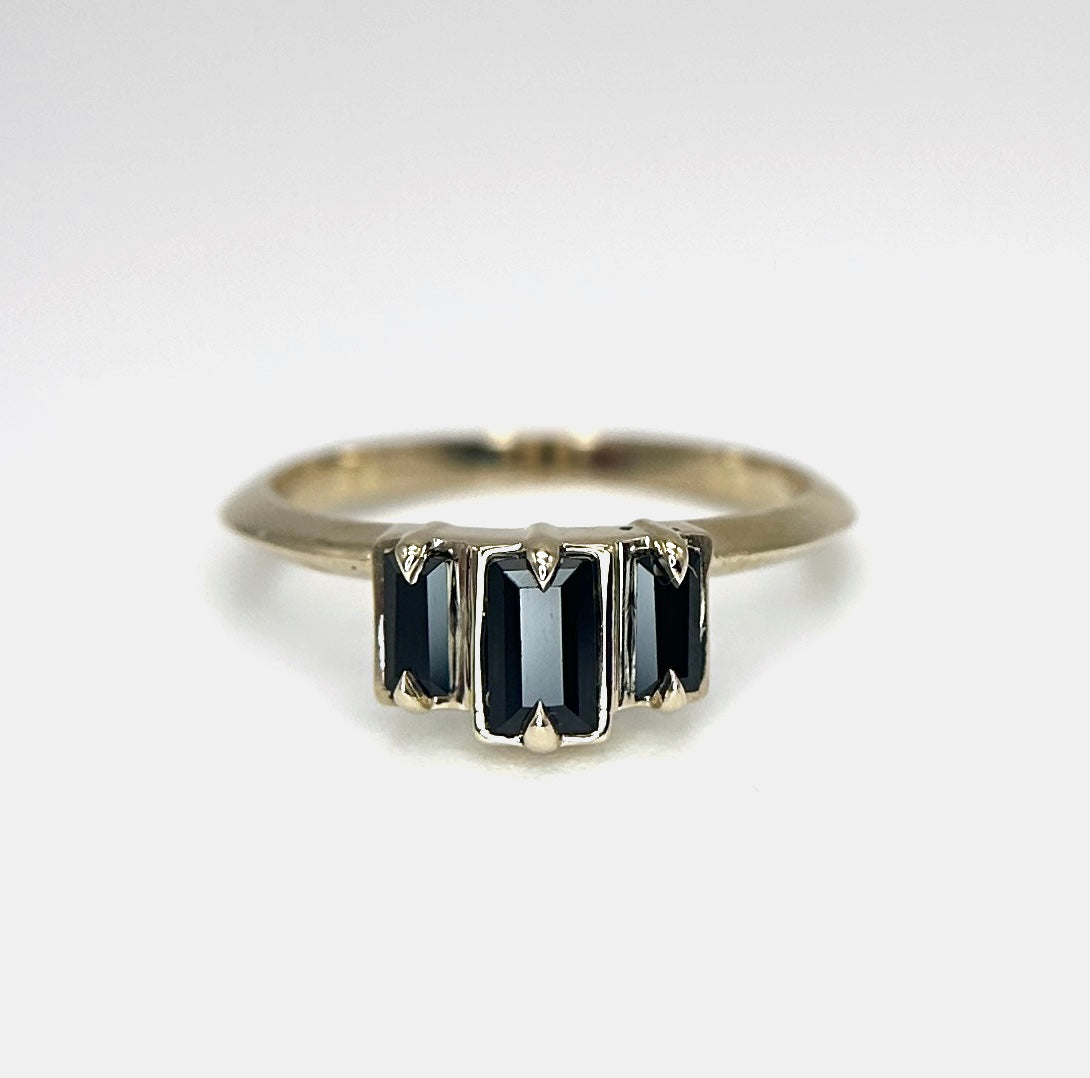 *SALE 15% off* Nox Black Spinel Ballerina Band