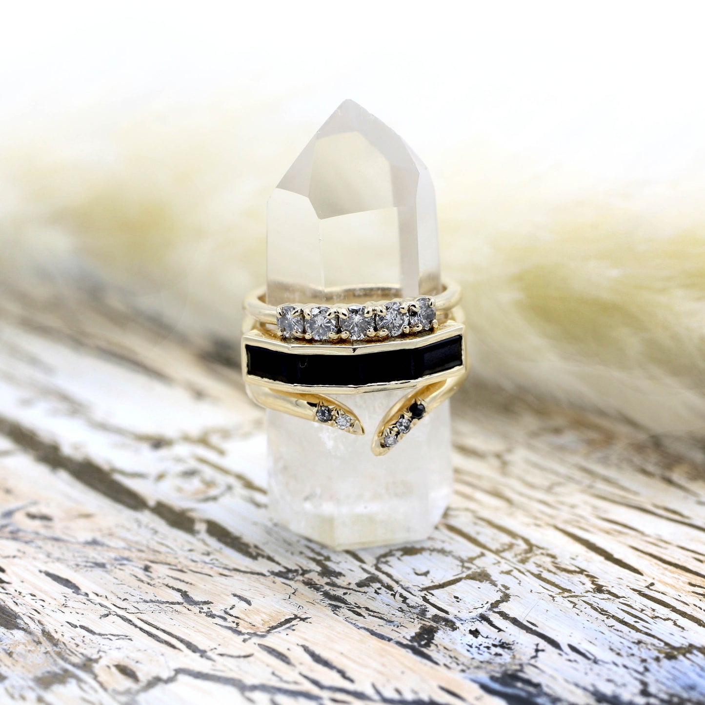 Lucia Silver Diamond Band