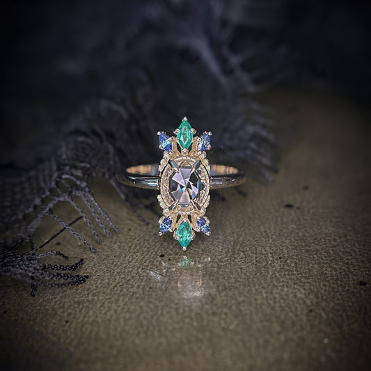 Amara Rose Cut Sapphire Ring