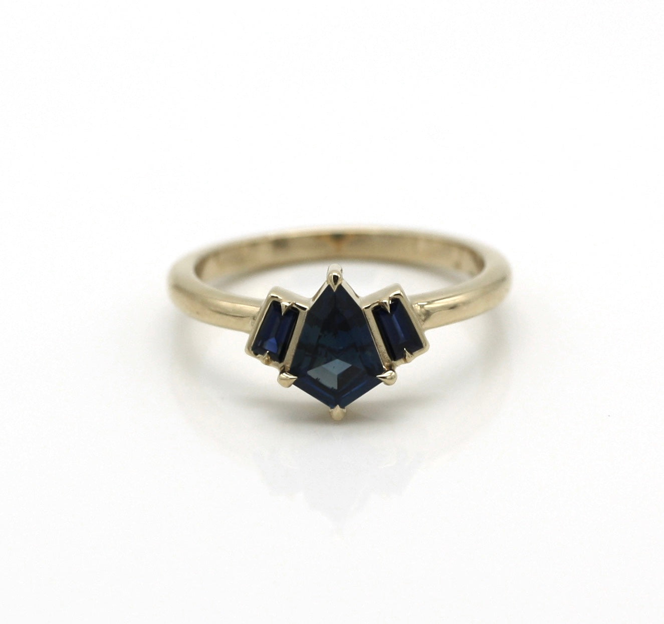 Estel Trinity Azure Sapphire Engagement Ring