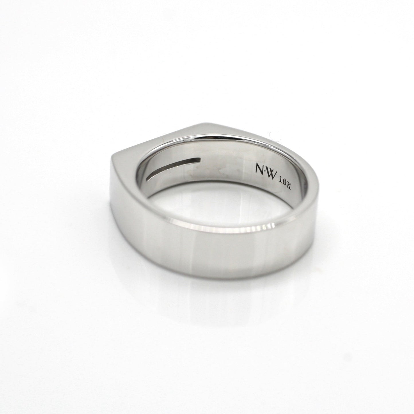 Leonidas Lab-Created Diamond Signet Ring