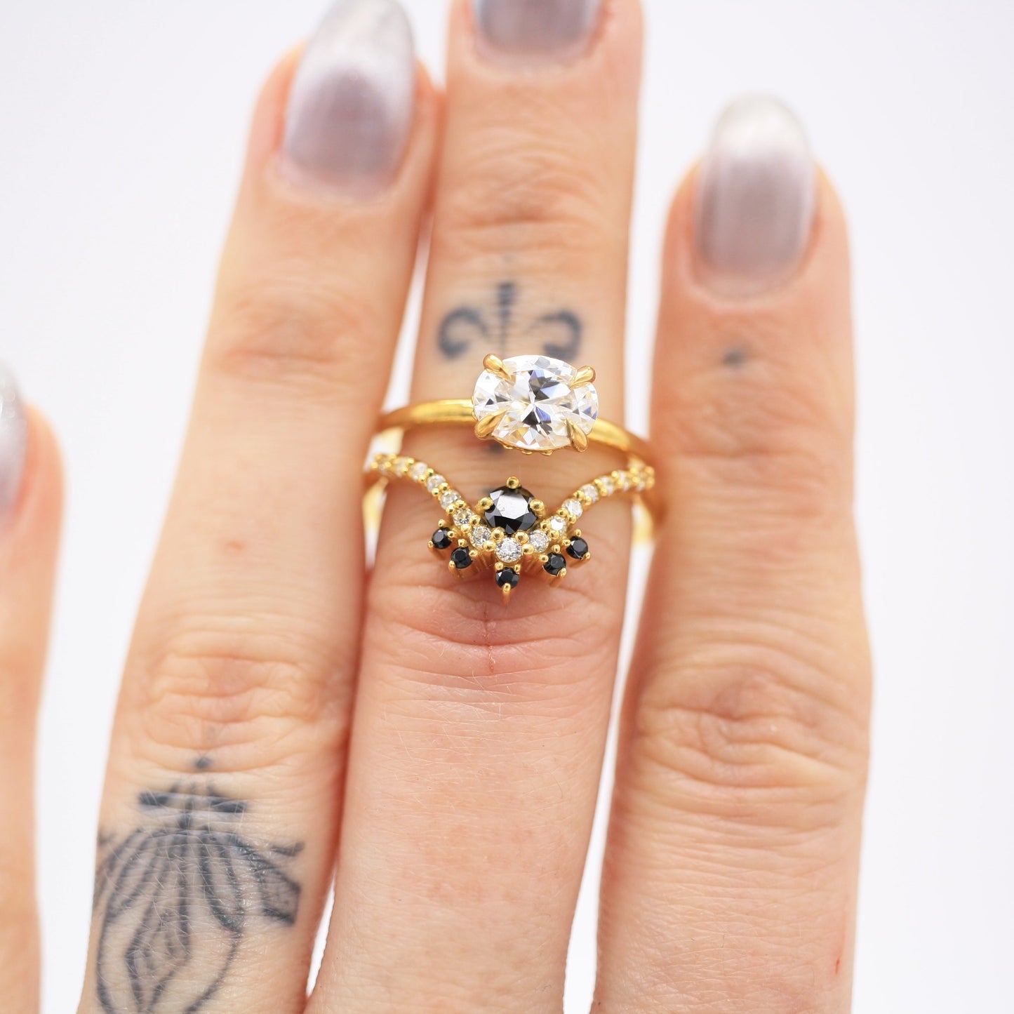 Seraphina East-West Lab Diamond Solitaire