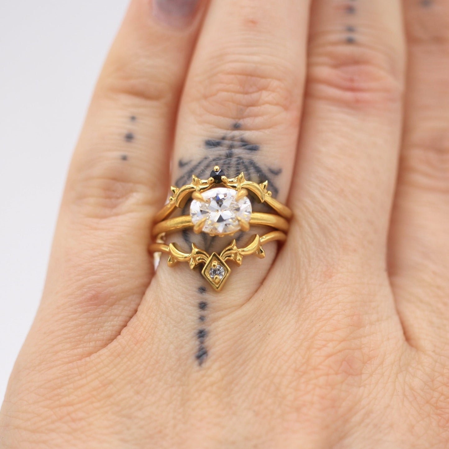 Seraphina East-West Lab Diamond Solitaire