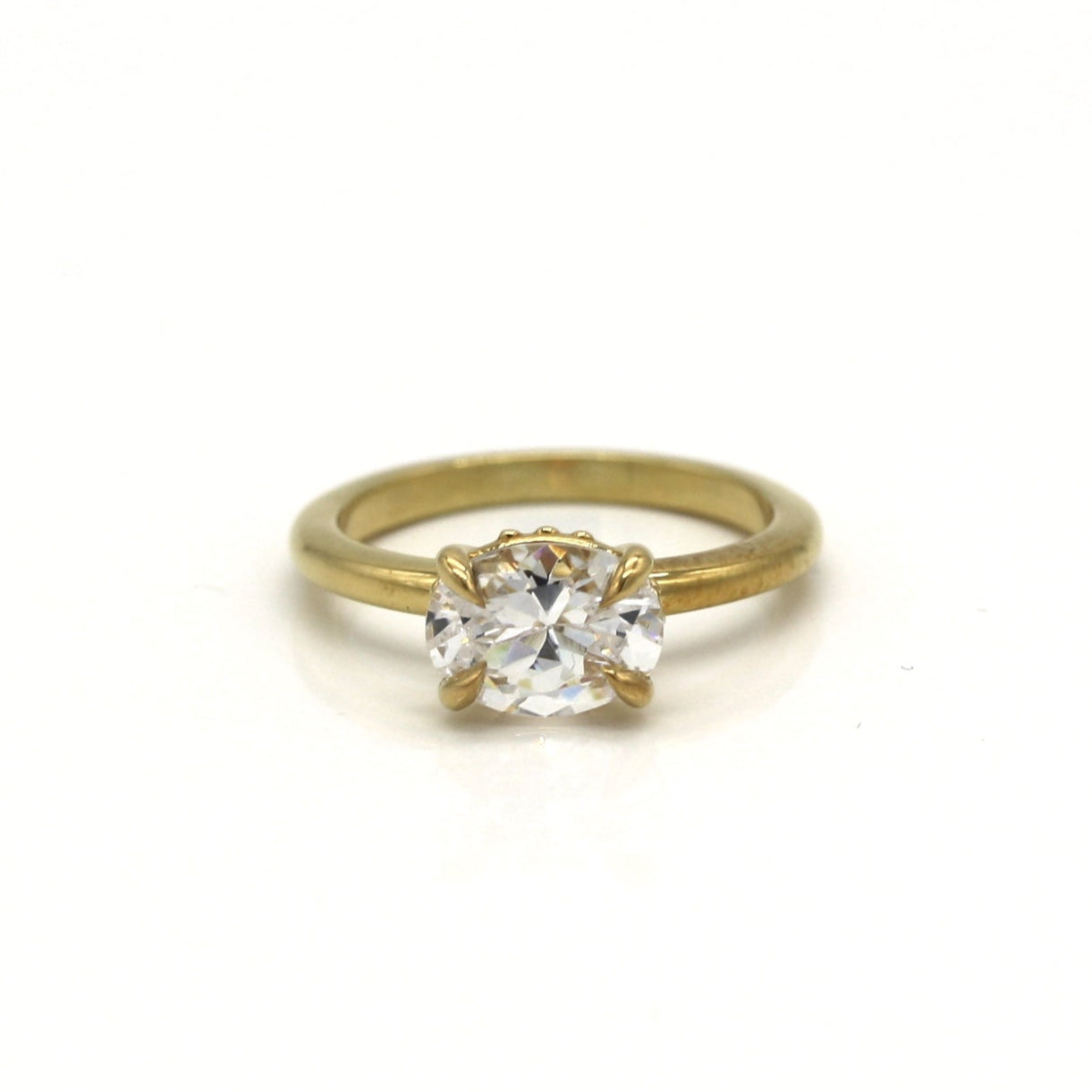 Seraphina East-West Lab Diamond Solitaire