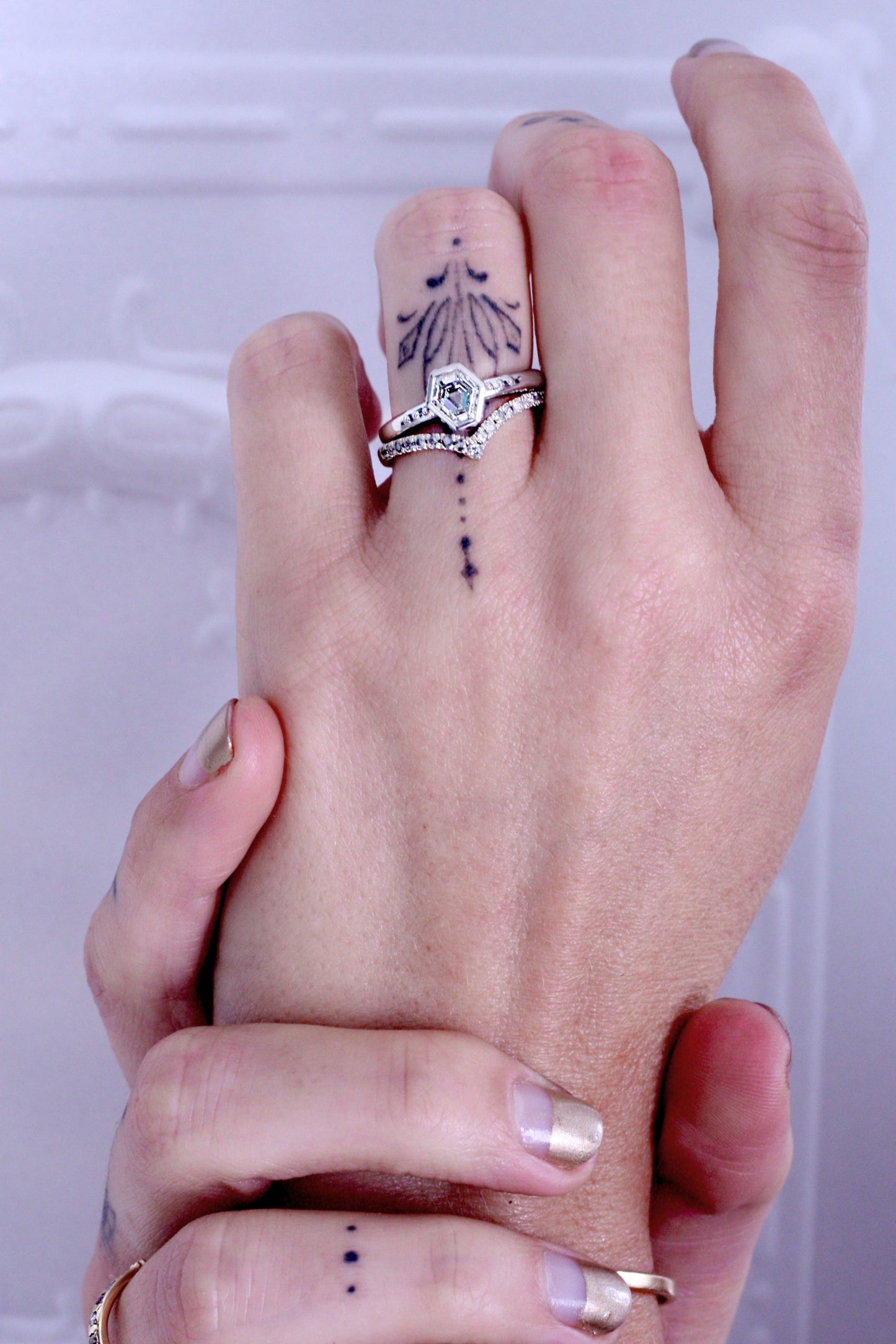 Tacita Hex Diamond Ring