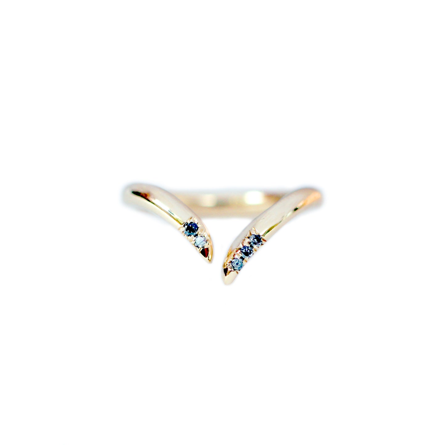 Lirael Silver Diamond Open Band
