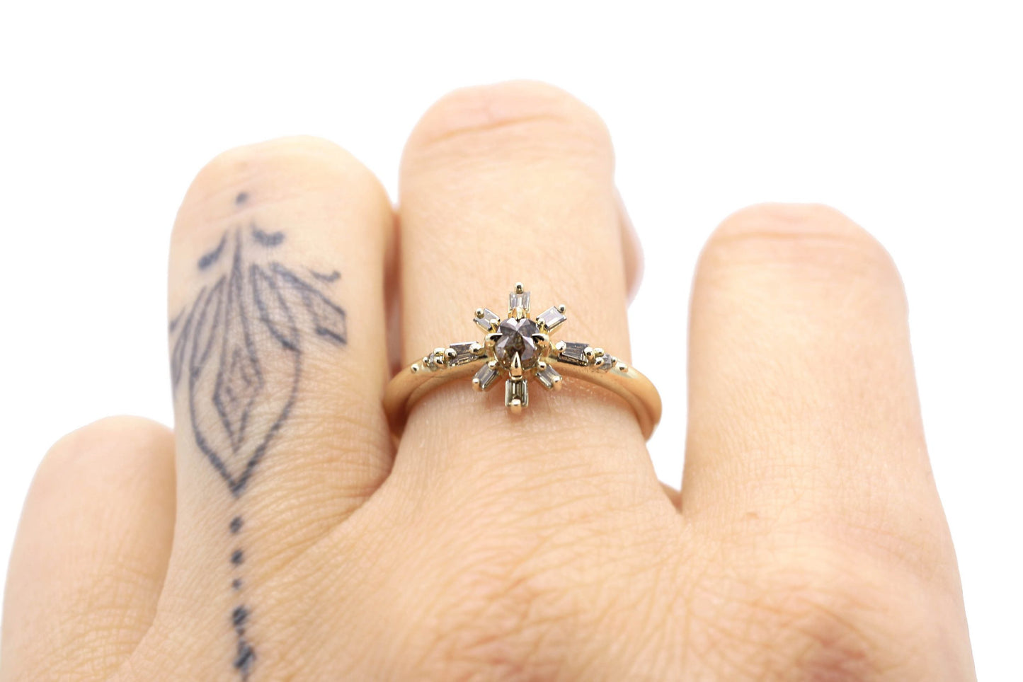 Aurora Champagne Diamond Ballerina Ring