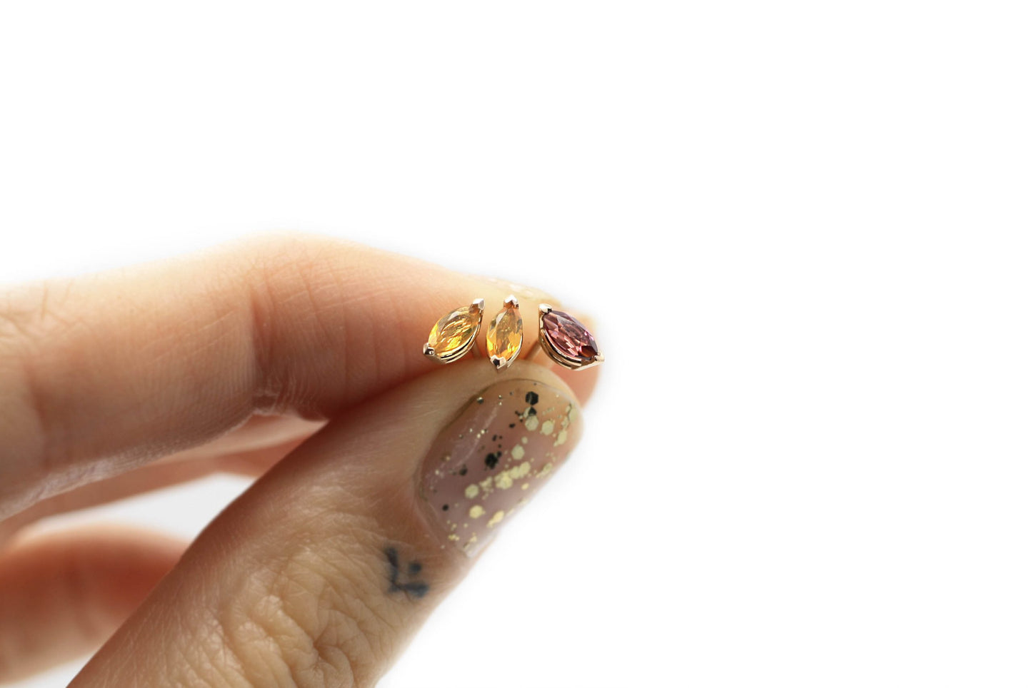 Laetus Fire Opal Marquise Single Stud