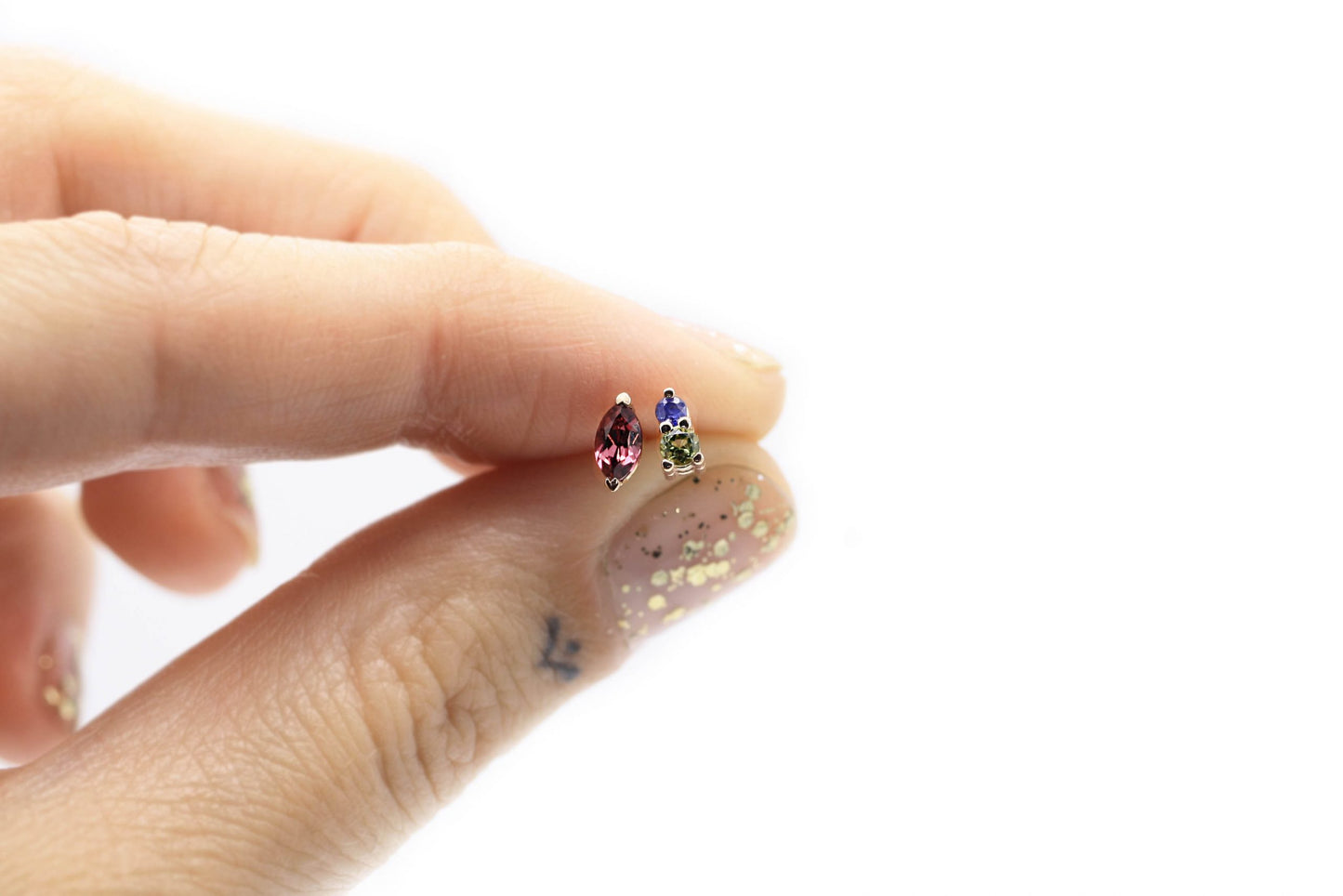 Laetus Blue and Green Single Stud