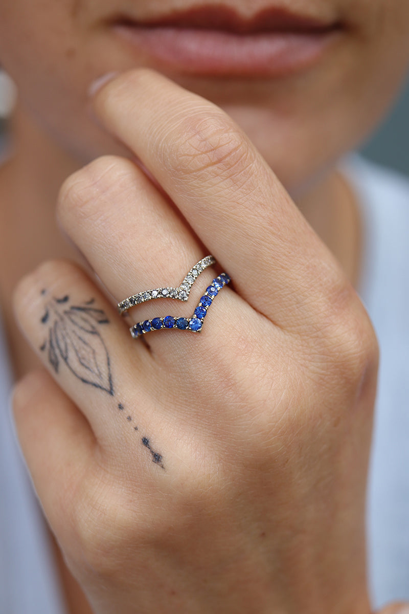 Varinia Silver Diamond Band
