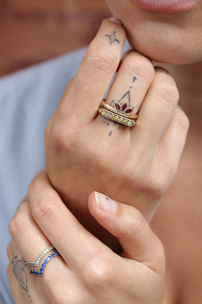 *SALE 15% off* Nerva Yellow Edge Ring