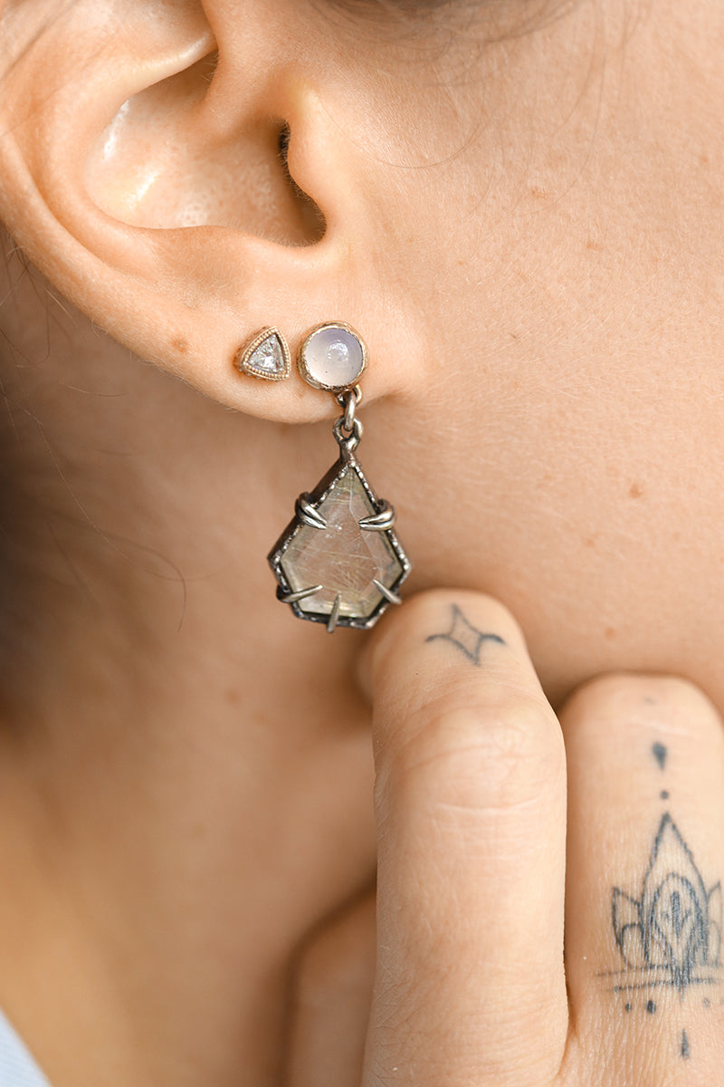 Regiis Lavender Drop Earrings