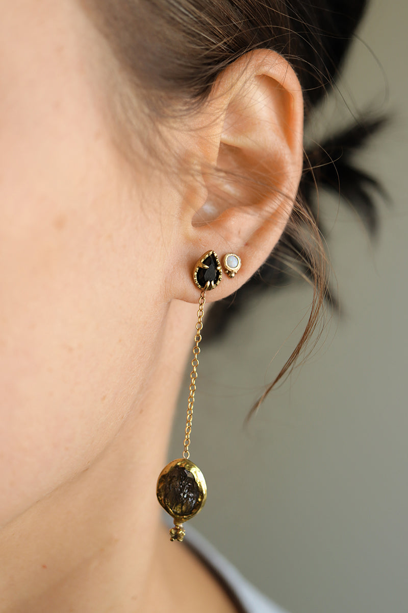 Minima Single Opal Studs