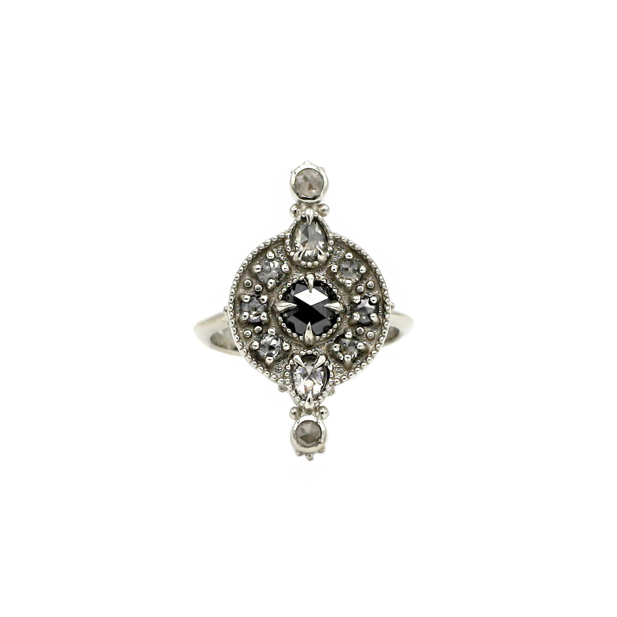*SALE 35% off* Eowyn Black Diamond Shield Ring