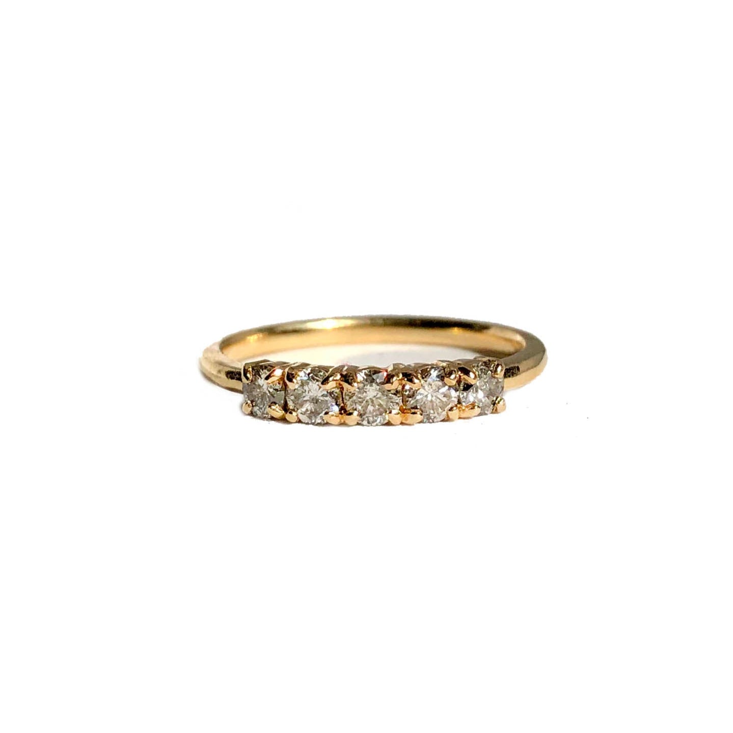Lucia Silver Diamond Band