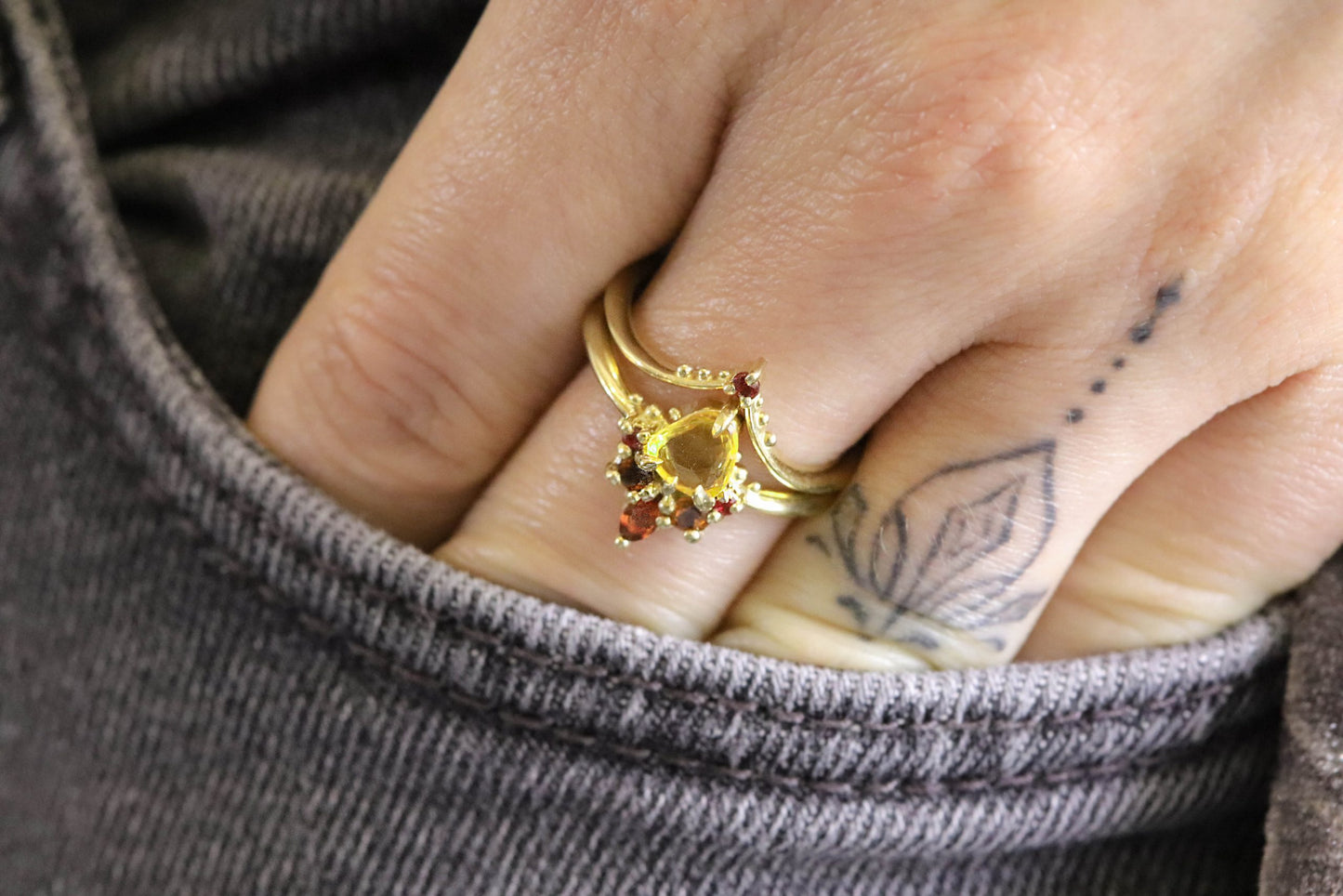 Reina Yellow Sapphire Ring