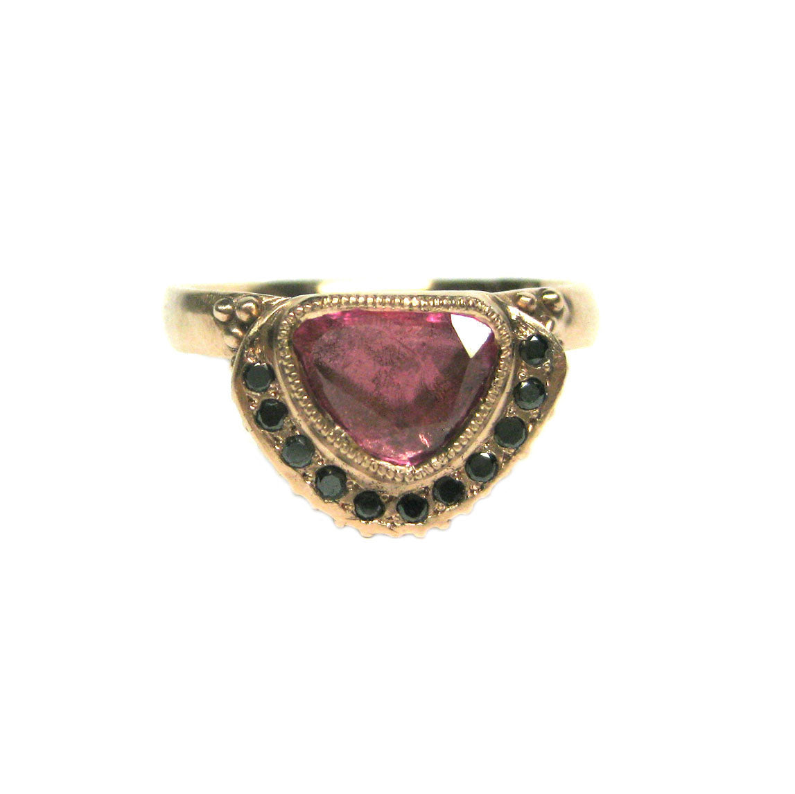 Arrya Pink Shield Ring
