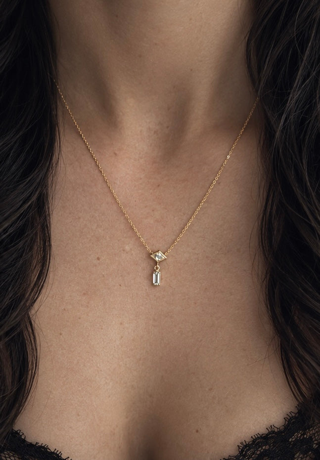 Lucia Kite Diamond and Sapphire Necklace