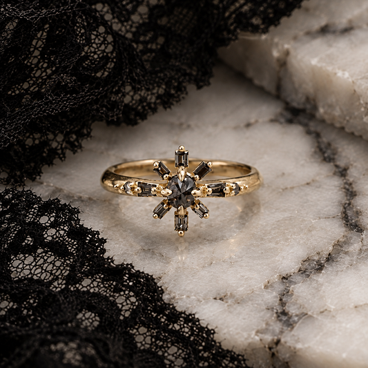 Aurora Champagne Diamond Ballerina Ring