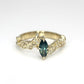 Silvia Teal Marquise Sapphire Ring