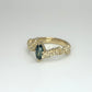 Silvia Teal Marquise Sapphire Ring