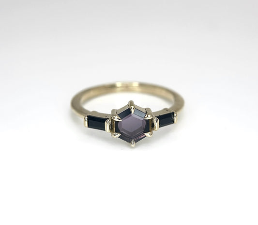 Empire Purple and Black Spinel Ring