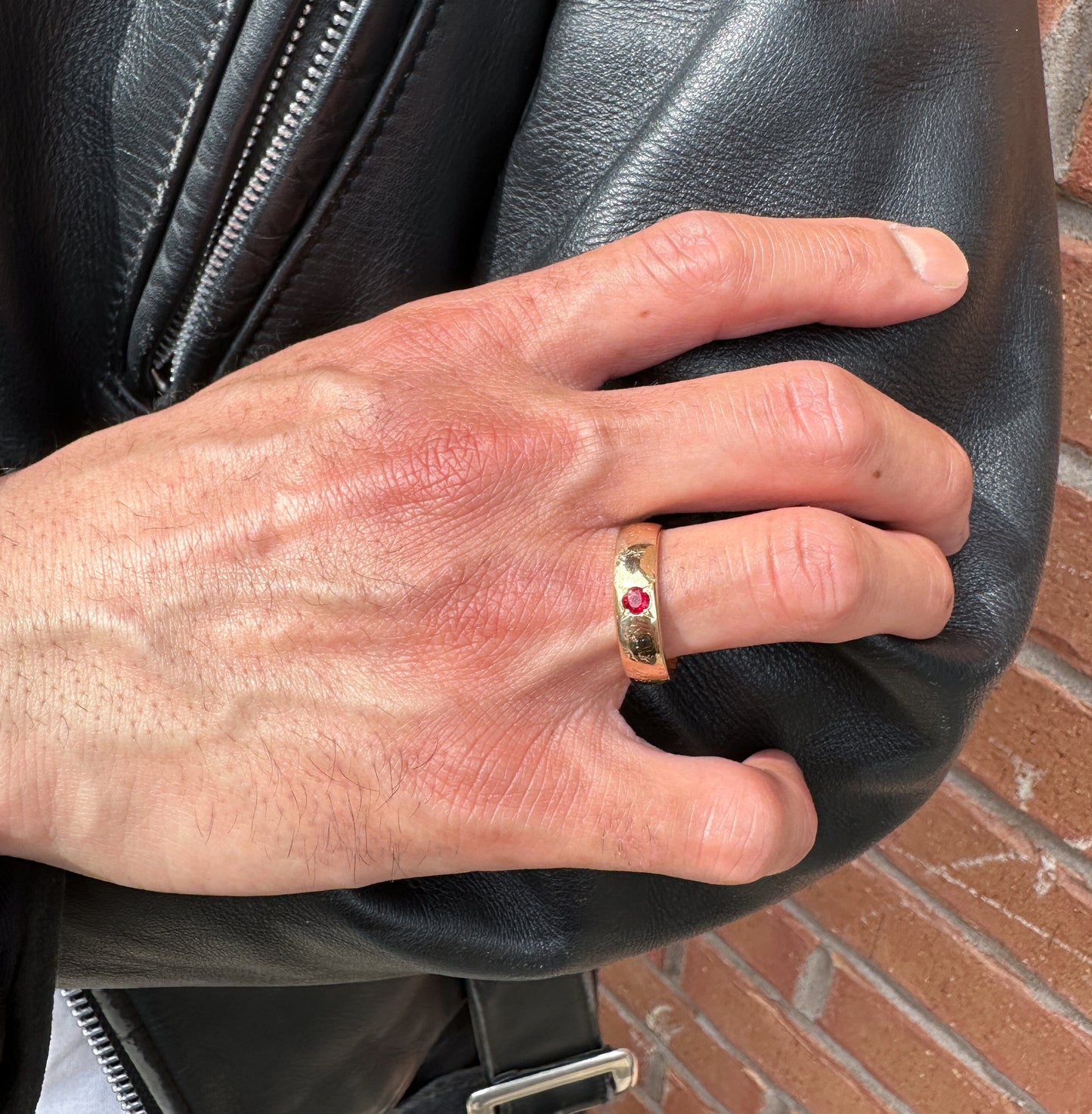 Hellenic Single Ruby Band