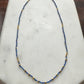 Maeve Tiny Lapis Lazuli and Pyrite Bead Necklace