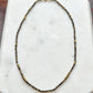 Maeve Olive Green Tourmaline and Pyrite Bead Necklace