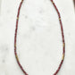 Maeve Red Garnet and Pyrite Bead Necklace
