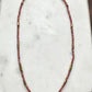 Maeve Peachy Brown Garnet and Pyrite Bead Necklace