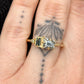 Empire Asymmetric Three Stone Ring