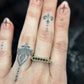 Oscura Black Diamond Signet Stacking Ring