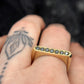 Oscura Black Diamond Signet Stacking Ring