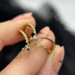 Reina Luna Dark Salt & Pepper Moon Ring