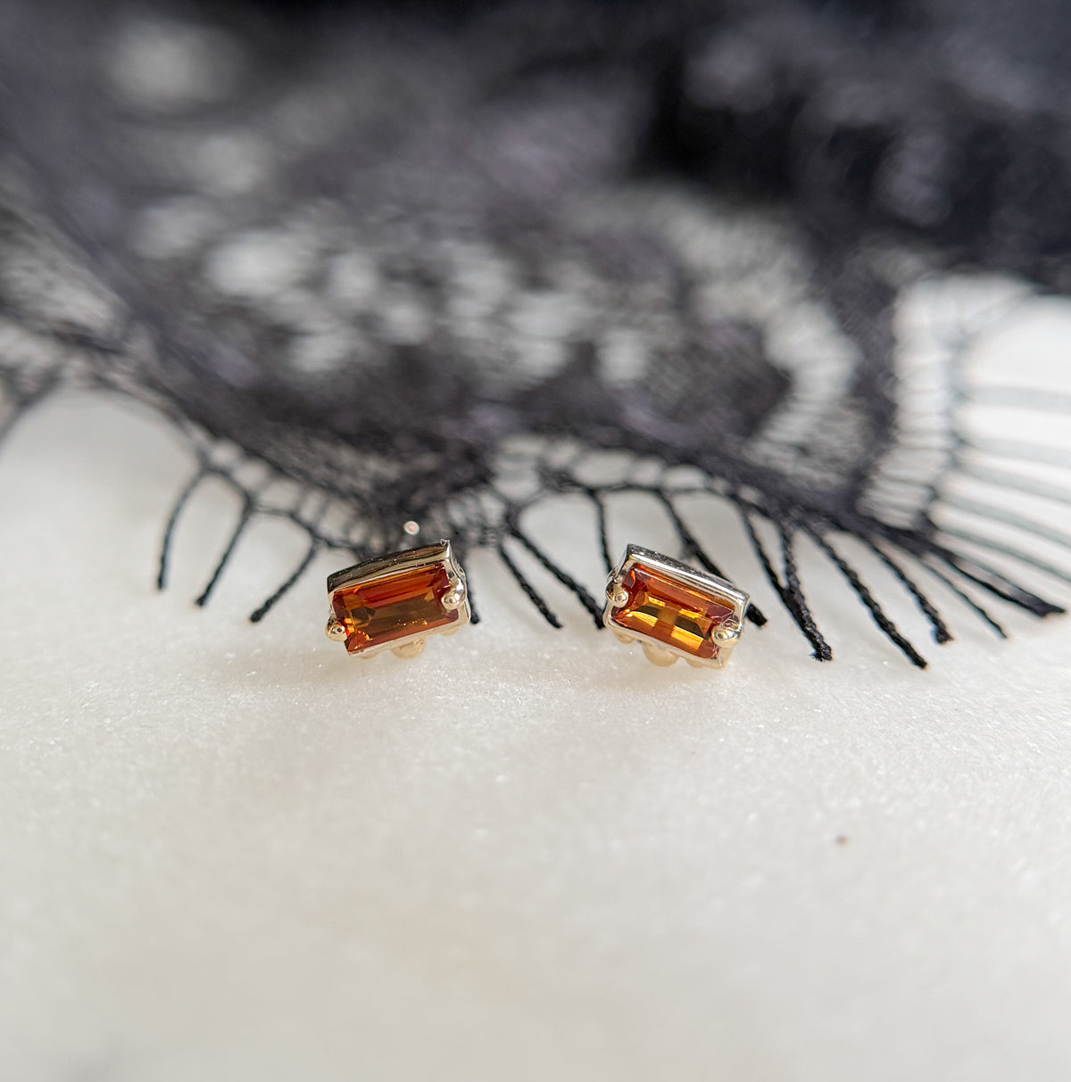 Nova Madeira Citrine Studs
