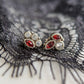 Noa Red Studs