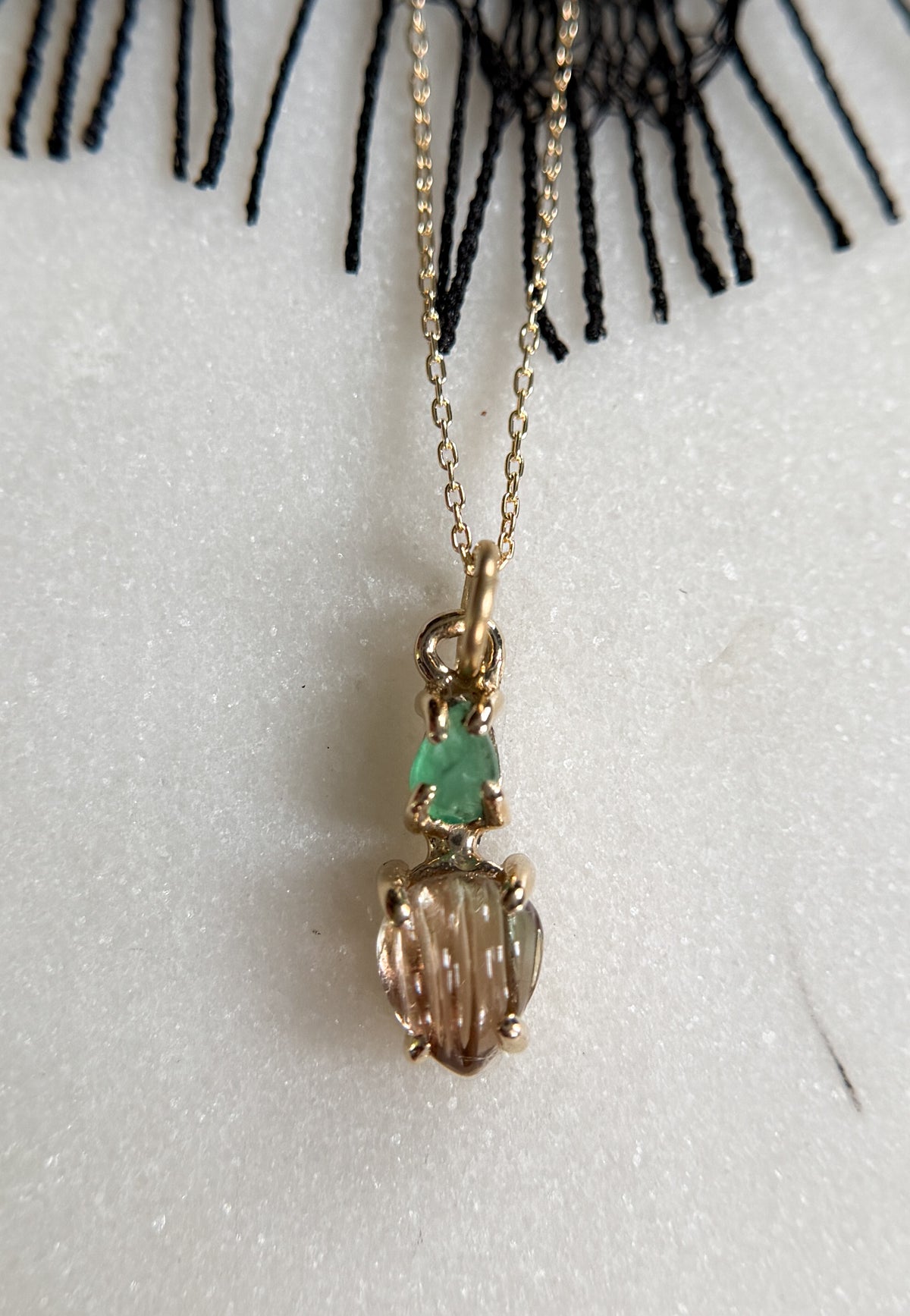 Lita Pink and Green Pendant