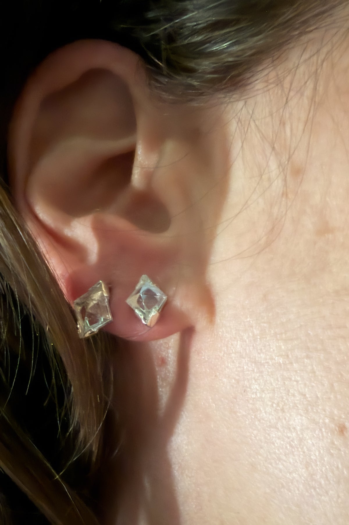 Minima Morganite Studs