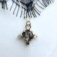 Edith Tourmalated Quartz, Moonstone and Sapphire Pendant