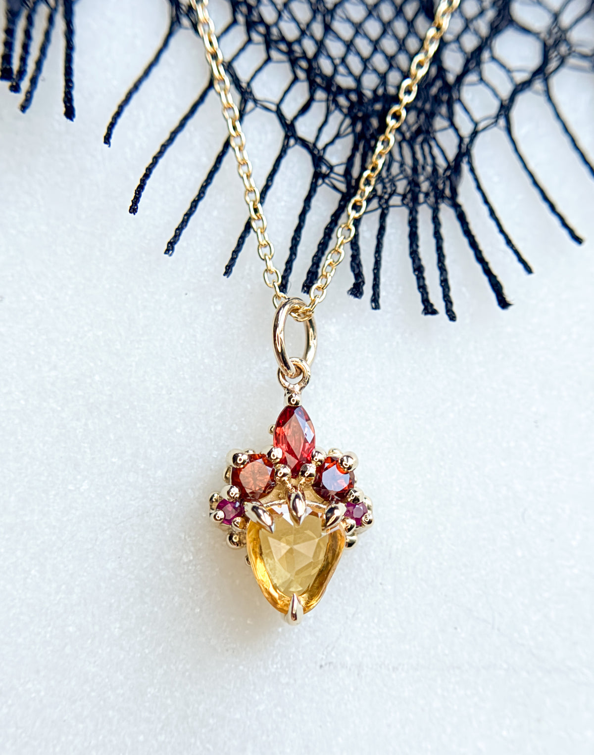 Reina Yellow Sapphire Necklace