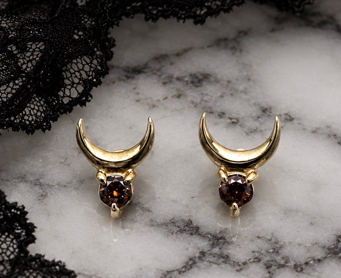 Luna Chocolate Diamond Studs