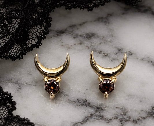 Luna Chocolate Diamond Studs
